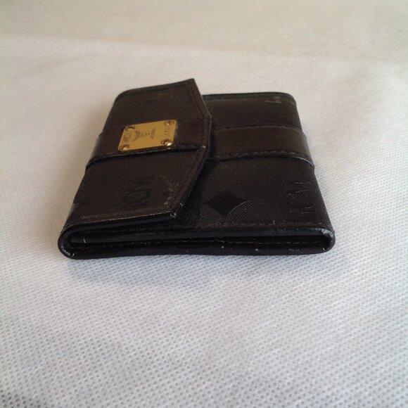 Unisex Amazing MCM Monogram Small Wallet Card ID Case - Picture 5 of 12